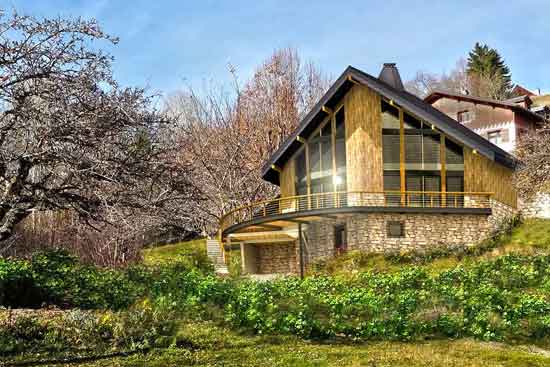 Maison passive à Jarrier, alt. 1200m