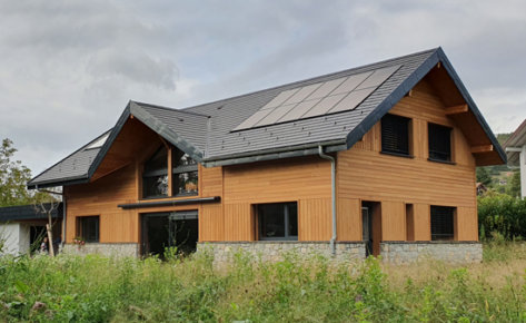 Maison bioclimatique à Novalaise