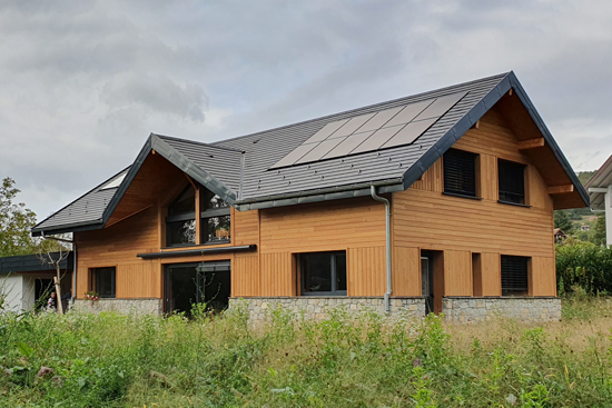 Maison bioclimatique à Novalaise